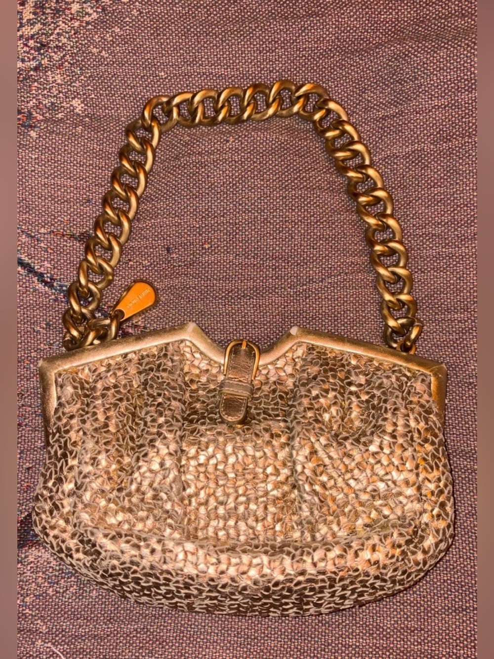 RARE Jimmy Choo metallic leather